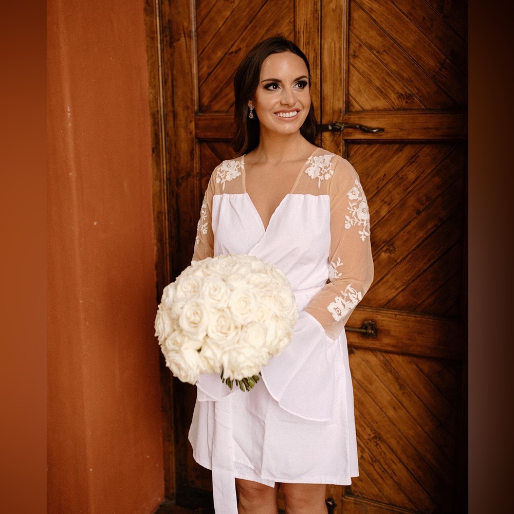 ROBED WITH LOVE HILDY ROBE- WHITE BRIDAL ROBE